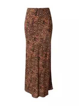 Юбка макси Miss Selfridge Skirt, цвет chestnut brown/cappuccino