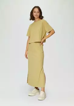 Юбка макси MIT ELASTIKBUND QS, темно-желтый