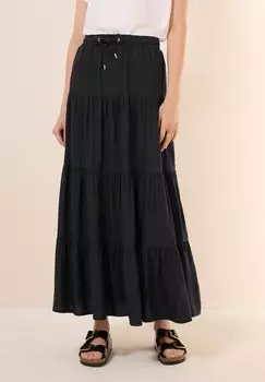 Юбка макси MIT VOLANTS Cecil, черный