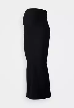 Юбка макси MLALANIS SEAMLESS SKIRT MAMALICIOUS, черный