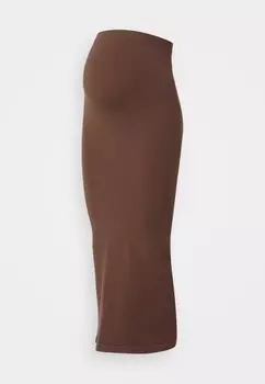 Юбка макси MLALANIS SEAMLESS SKIRT MAMALICIOUS, коричневый