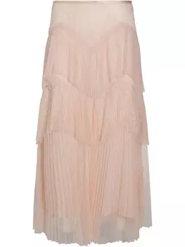 Юбка макси многослойная TWINSET, розовый