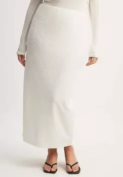 Юбка макси NA-KD, белый