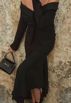 Юбка макси NA-KD, черная