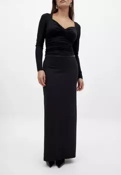 Юбка макси NA-KD, черный