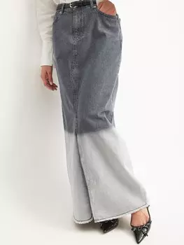 Юбка макси NA-KD Skirt, синий