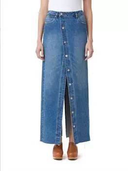 Юбка макси на пуговицах в Прибалтике Habitual, цвет baltic