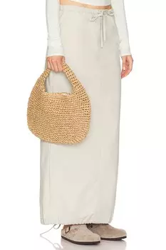 Юбка макси на шнурке для спецодежды Helsa, экрю