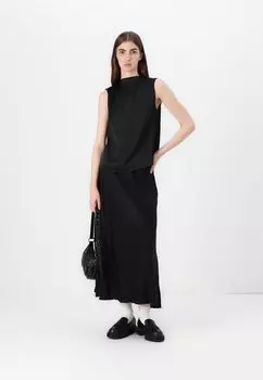 Юбка макси NICOLETTE ULLAS SKIRT MSCH Copenhagen, черный