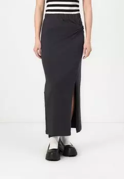 Юбка макси NMCAMILLA LONG KNOT SKIRT Noisy May, черный