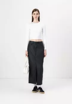 Юбка макси NMKATH SLIT LONG SKIRT Noisy May, черный