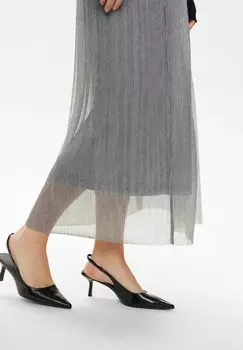 Юбка макси Nmph, серебристый