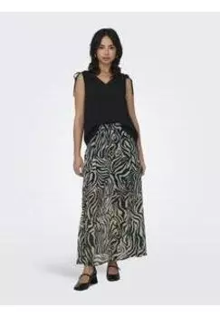 Юбка макси Onlasta Life Slit Ankel Skirt ONLY, черная