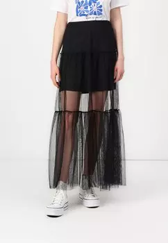 Юбка макси ONLTULLA LONG SKIRT BOX ONLY, черный