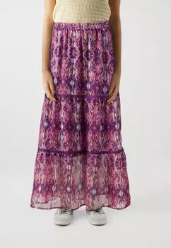 Юбка макси Onlviva Life Maxi Skirt ONLY, фиолетовый