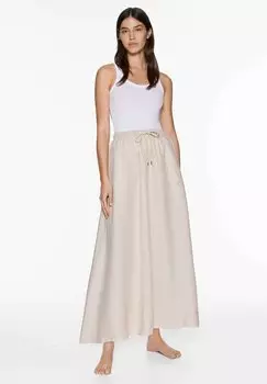 Юбка макси OYSHO, цвет sand