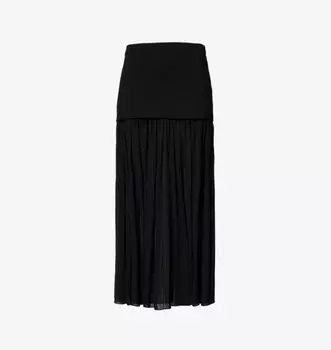 Юбка макси Paige с контрастными вставками Proenza Schouler, черный