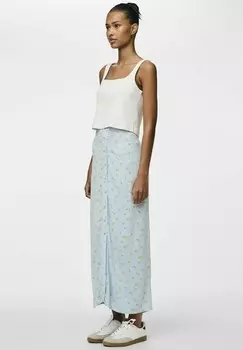 Юбка макси PCJESSA Pieces, синий