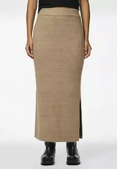 Юбка макси PCNIKO Pieces, серый