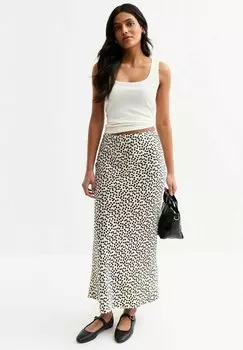 Юбка макси POLKA DOT MIDI New Look, кремовый