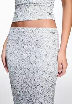 Юбка макси PULL&BEAR, белый