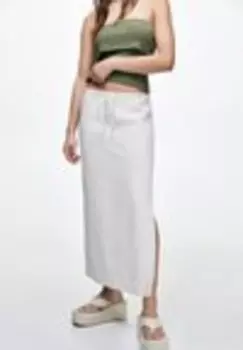 Юбка макси Pull&Bear, бежевый