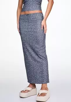 Юбка макси PULL&BEAR, синий