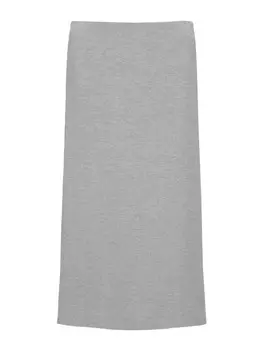 Юбка макси Pull&Bear Skirt, светло-серый