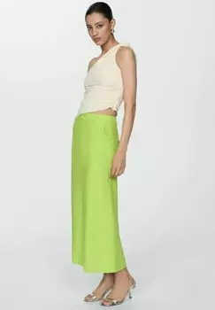 Юбка макси RAMIO-A Mango, зеленый