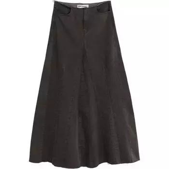 Юбка макси Rebel OUR LEGACY, серый/черный