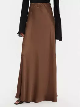 Юбка макси regular fit Gestuz, коричневый
