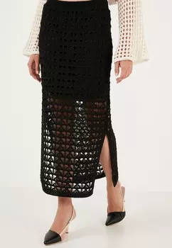 Юбка макси REGULAR FIT LELA, черный