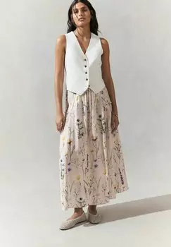 Юбка макси REGULAR FIT - LIGHTWEIGHT - Pleated skirt Next, бежевый