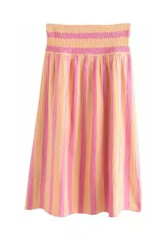 Юбка макси REGULAR FIT - SOFT ELASTICATED WAIST - Pleated skirt Next, розовый