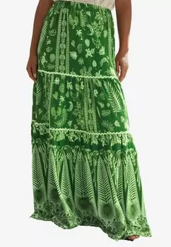 Юбка макси REGULAR FIT -TIERED Next, зеленый
