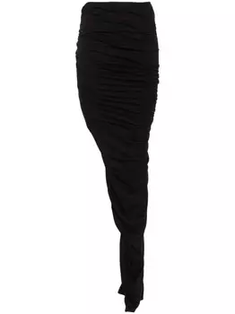 Юбка макси Rick Owens DRKSHDW Soft Edfu, черный