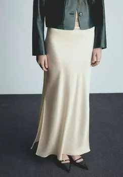 Юбка макси ROBIN Mango, песочный