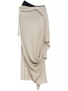 Юбка макси с эффектом потертости Ottolinger, бежевый