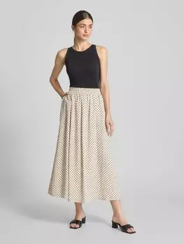 Юбка макси с эластичным поясом модель «Акане» LOLLYS LAUNDRY, экрю