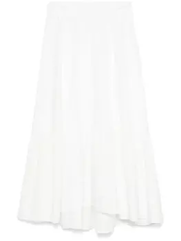 Юбка макси с цветочной вышивкой Maje, белый