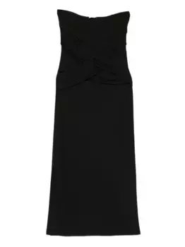 Юбка макси с драпировкой Nanushka, зеленый