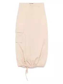 Юбка макси с карманами карго Fabiana Filippi, нейтральный