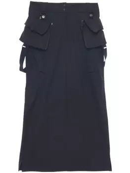 Юбка макси с карманами карго Hyein Seo, черный