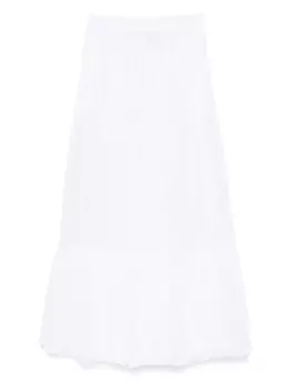 Юбка макси с оборками и складками PNK, белый
