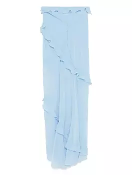 Юбка макси с оборками Les Filles d'Eva, синий