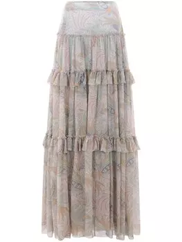 Юбка макси с принтом ETRO, нейтральный