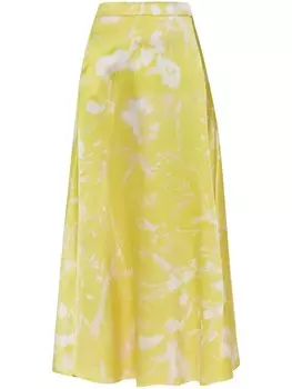 Юбка макси с принтом Fabiana Filippi x Lucia Cristiani, желтый