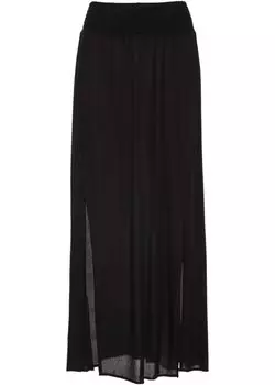 Юбка макси с разрезами Bodyflirt, черный