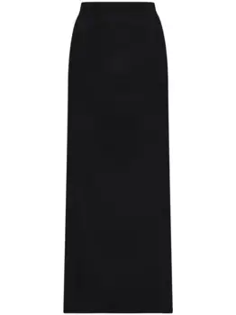 Юбка макси с разрезом DOLCE & GABBANA, черный