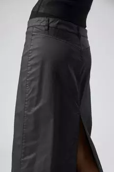 Юбка макси с розовым напылением H&M, черный